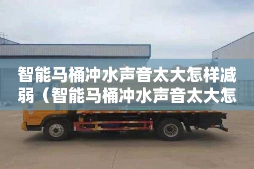 智能马桶冲水声音太大怎样减弱（智能马桶冲水声音太大怎样减弱噪音）