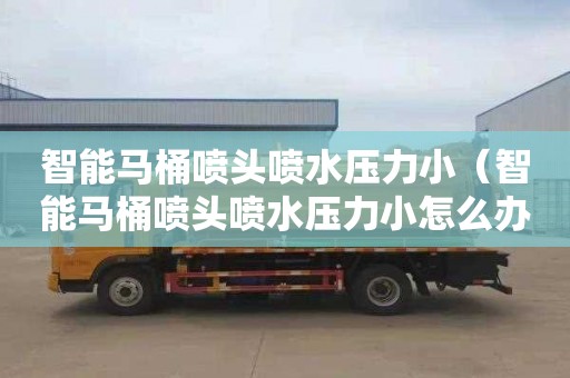 智能马桶喷头喷水压力小（智能马桶喷头喷水压力小怎么办）