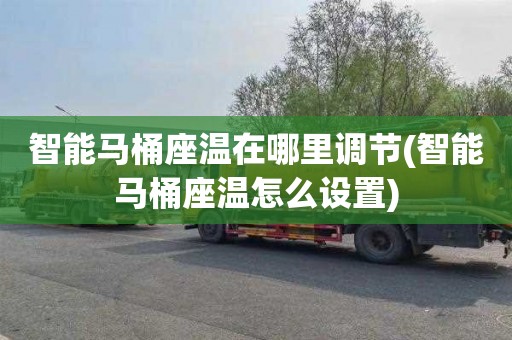 智能马桶座温在哪里调节(智能马桶座温怎么设置)