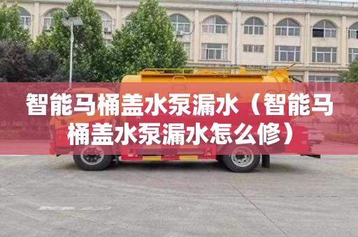 智能马桶盖水泵漏水（智能马桶盖水泵漏水怎么修）