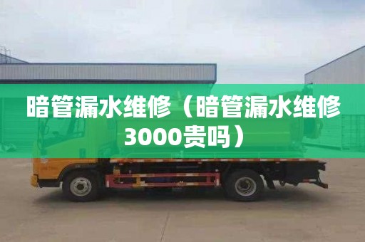 暗管漏水维修（暗管漏水维修3000贵吗）