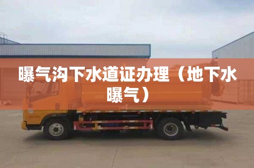 曝气沟下水道证办理（地下水曝气）