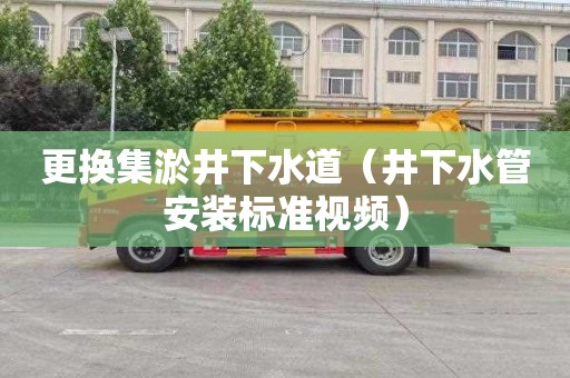 更换集淤井下水道（井下水管安装标准视频）