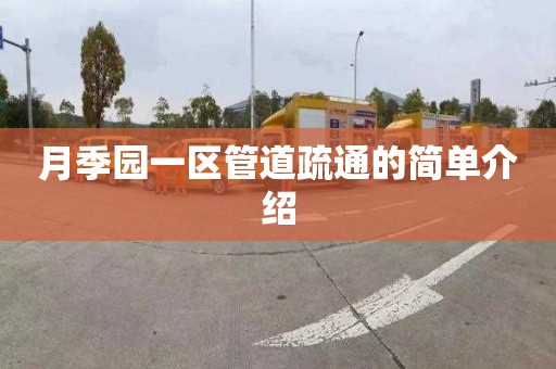 月季园一区管道疏通的简单介绍