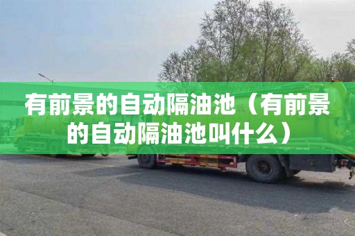 有前景的自动隔油池（有前景的自动隔油池叫什么）
