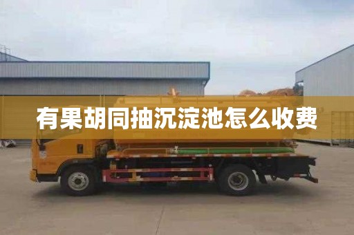 有果胡同抽沉淀池怎么收费