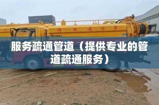服务疏通管道（提供专业的管道疏通服务）
