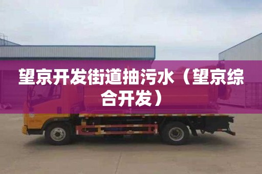 望京开发街道抽污水（望京综合开发）
