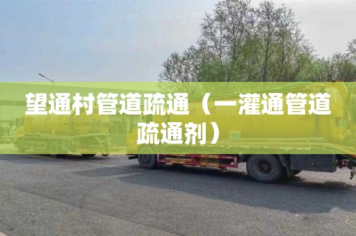 望通村管道疏通（一灌通管道疏通剂）