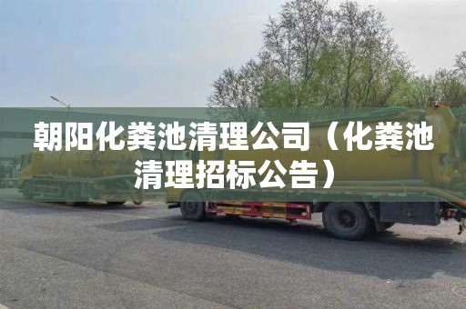 朝阳化粪池清理公司（化粪池清理招标公告）