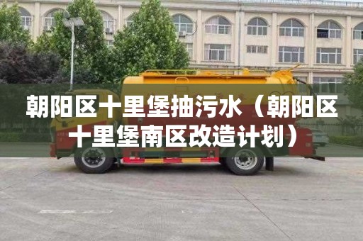 朝阳区十里堡抽污水（朝阳区十里堡南区改造计划）