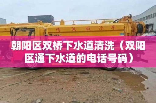 朝阳区双桥下水道清洗（双阳区通下水道的电话号码）
