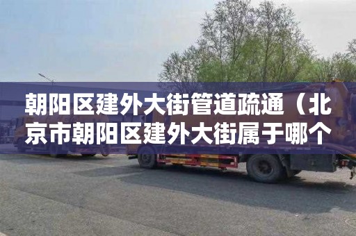 朝阳区建外大街管道疏通（北京市朝阳区建外大街属于哪个街道）