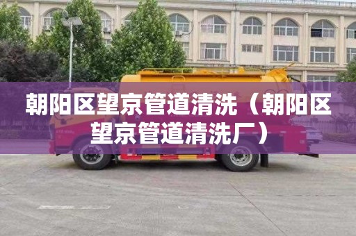 朝阳区望京管道清洗（朝阳区望京管道清洗厂）