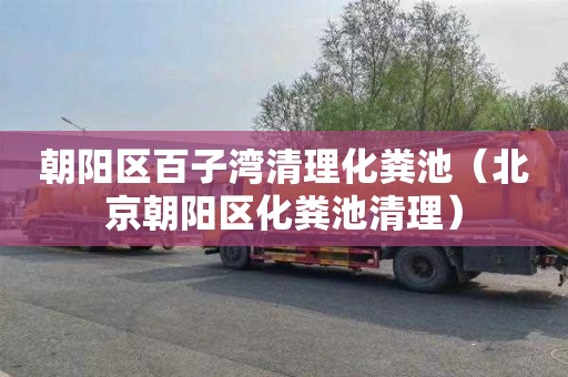 朝阳区百子湾清理化粪池（北京朝阳区化粪池清理）