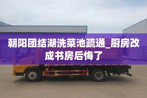 朝阳团结湖洗菜池疏通_厨房改成书房后悔了
