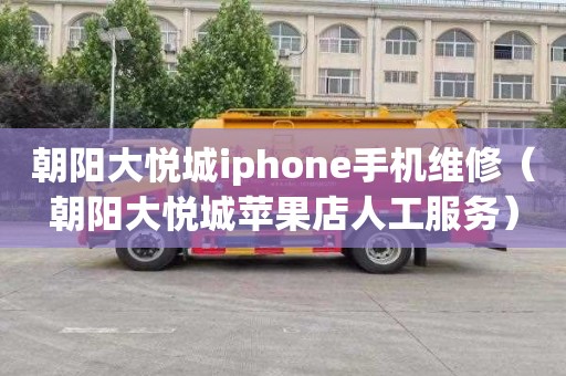 朝阳大悦城iphone手机维修（朝阳大悦城苹果店人工服务）