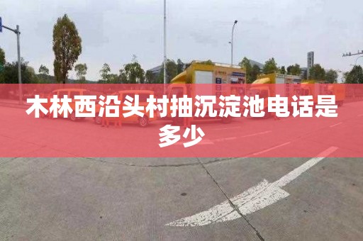 木林西沿头村抽沉淀池电话是多少