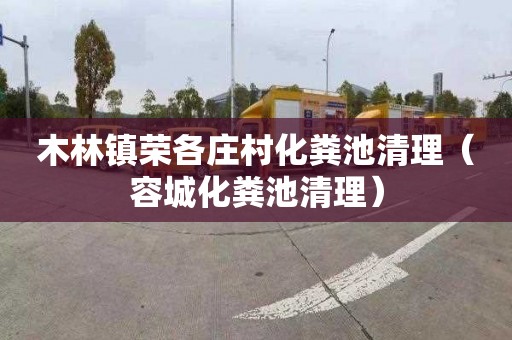 木林镇荣各庄村化粪池清理（容城化粪池清理）
