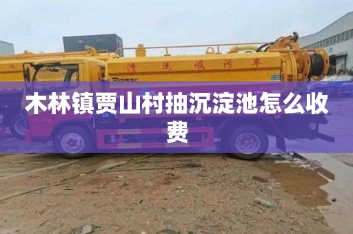 木林镇贾山村抽沉淀池怎么收费