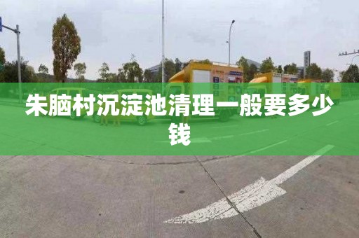 朱脑村沉淀池清理一般要多少钱