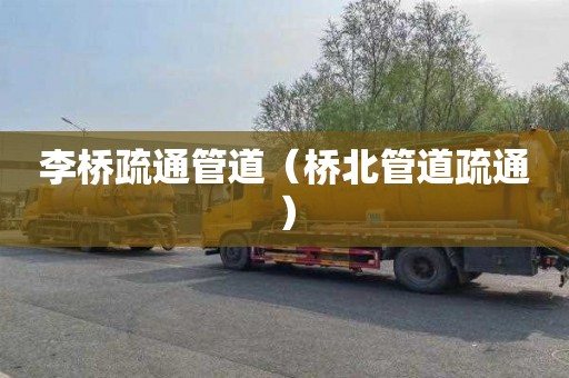 李桥疏通管道（桥北管道疏通）