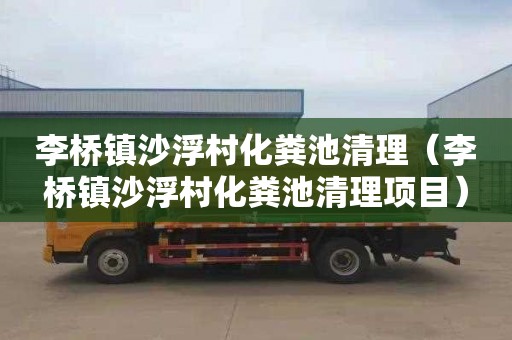 李桥镇沙浮村化粪池清理（李桥镇沙浮村化粪池清理项目）