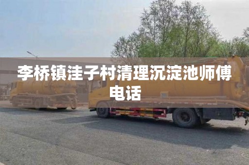 李桥镇洼子村清理沉淀池师傅电话