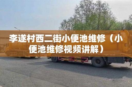 李遂村西二街小便池维修（小便池维修视频讲解）
