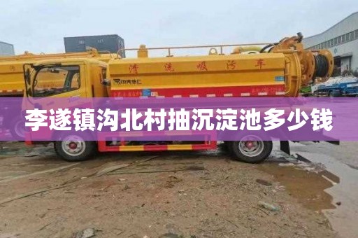 李遂镇沟北村抽沉淀池多少钱