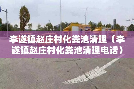 李遂镇赵庄村化粪池清理（李遂镇赵庄村化粪池清理电话）