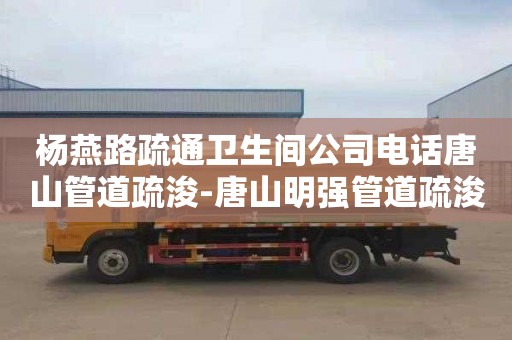 杨燕路疏通卫生间公司电话唐山管道疏浚-唐山明强管道疏浚服务有限公司怎么样？