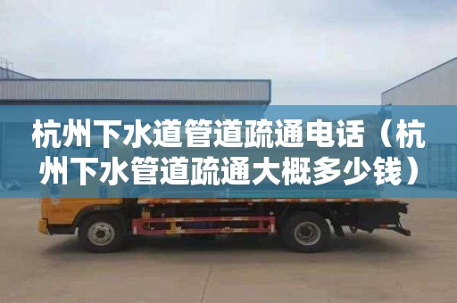 杭州下水道管道疏通电话（杭州下水管道疏通大概多少钱）