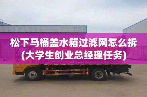 松下马桶盖水箱过滤网怎么拆(大学生创业总经理任务)