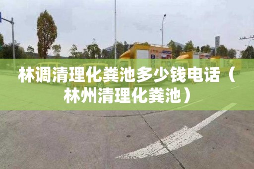 林调清理化粪池多少钱电话（林州清理化粪池）