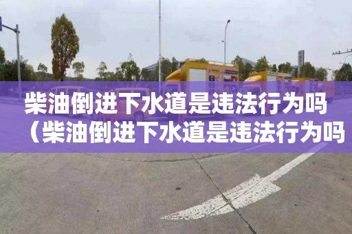 柴油倒进下水道是违法行为吗（柴油倒进下水道是违法行为吗怎么举报）