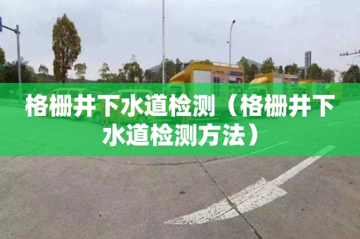 格栅井下水道检测（格栅井下水道检测方法）