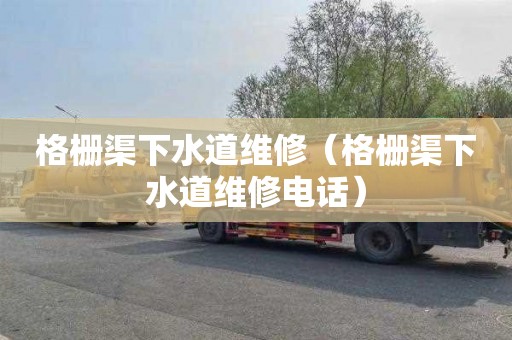 格栅渠下水道维修（格栅渠下水道维修电话）