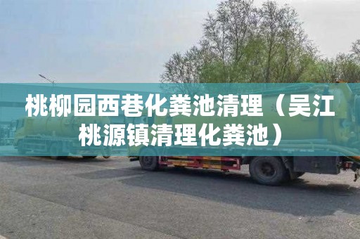 桃柳园西巷化粪池清理（吴江桃源镇清理化粪池）