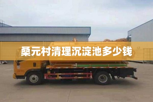 桑元村清理沉淀池多少钱