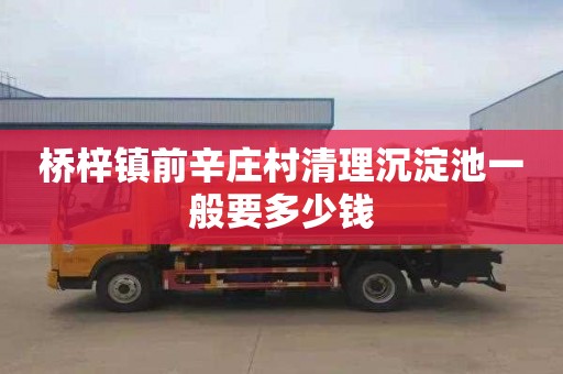桥梓镇前辛庄村清理沉淀池一般要多少钱
