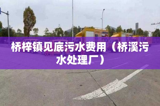 桥梓镇见底污水费用（桥溪污水处理厂）