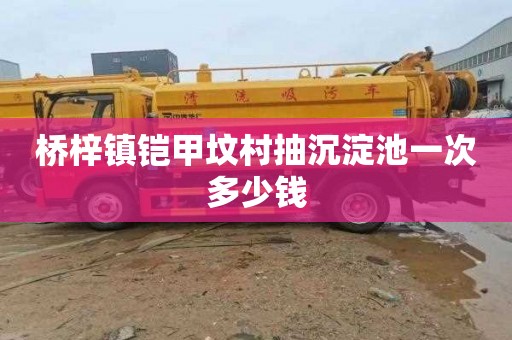 桥梓镇铠甲坟村抽沉淀池一次多少钱