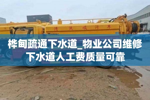 桦甸疏通下水道_物业公司维修下水道人工费质量可靠
