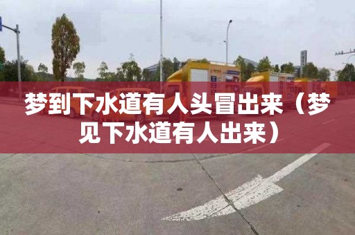 梦到下水道有人头冒出来（梦见下水道有人出来）
