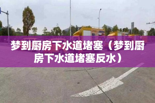 梦到厨房下水道堵塞（梦到厨房下水道堵塞反水）