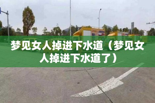 梦见女人掉进下水道（梦见女人掉进下水道了）