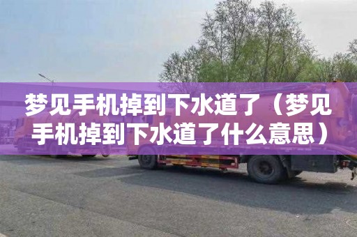 梦见手机掉到下水道了（梦见手机掉到下水道了什么意思）