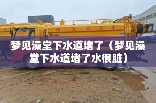 梦见澡堂下水道堵了（梦见澡堂下水道堵了水很脏）