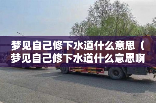 梦见自己修下水道什么意思（梦见自己修下水道什么意思啊）